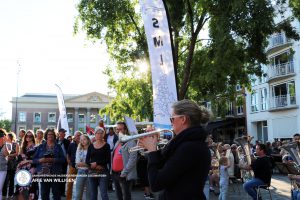 sml muzikanten tussen het publiek cityproms Leeuwarden